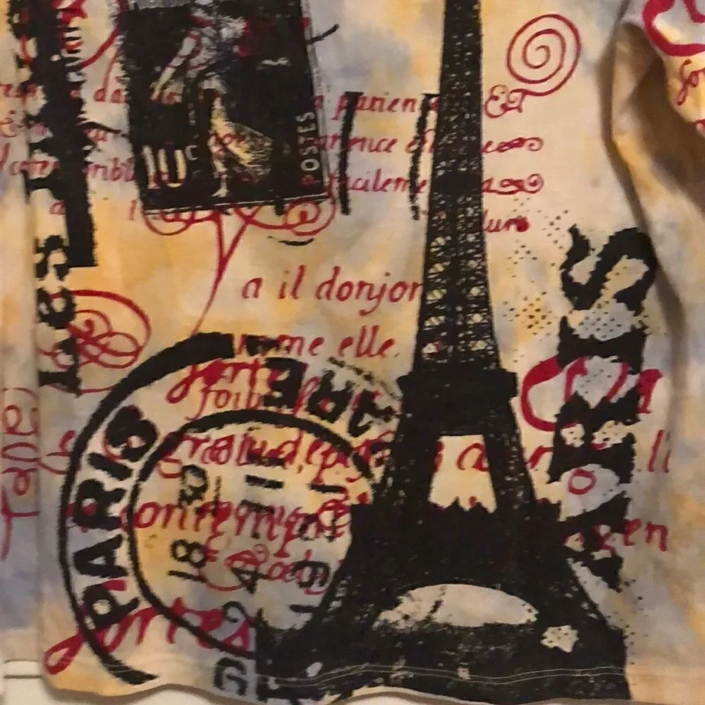 Qu’elle P Vintage top made in France